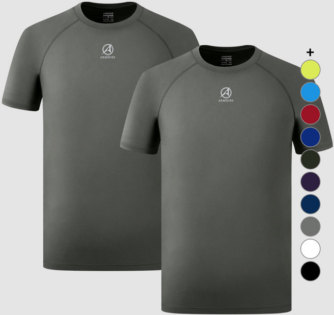 ARMEDES 男性機能性短袖T恤 AR-191 2件組