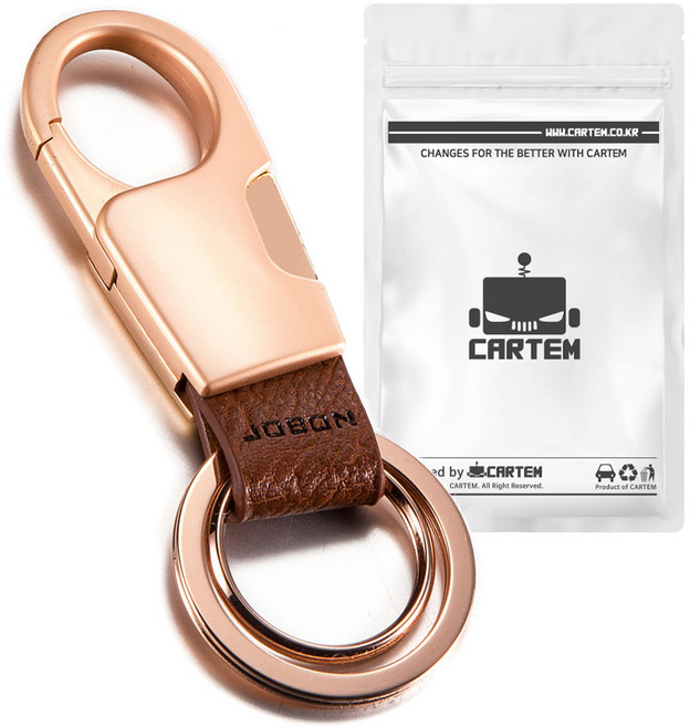 카템 ZB 버클온 키링 CT185, 1개, 로즈골드