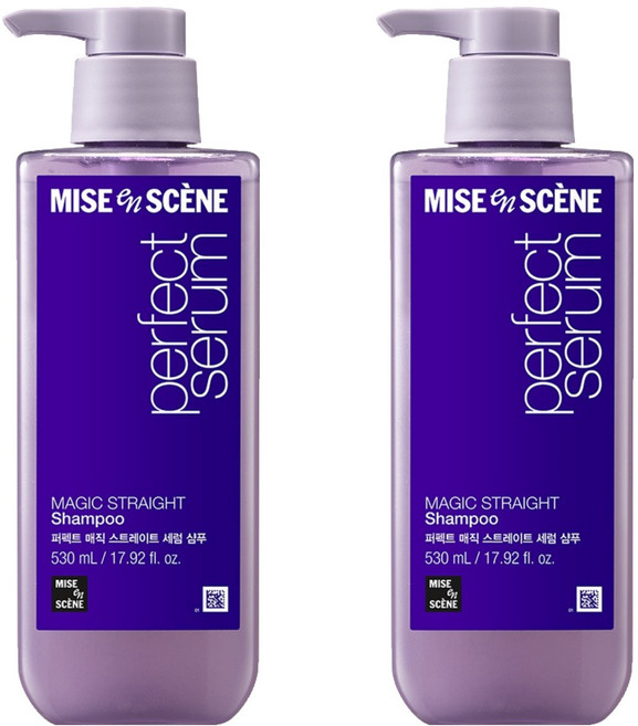 미쟝센 퍼펙트 매직 스트레이트 세럼 샴푸, 530ml, 2개
