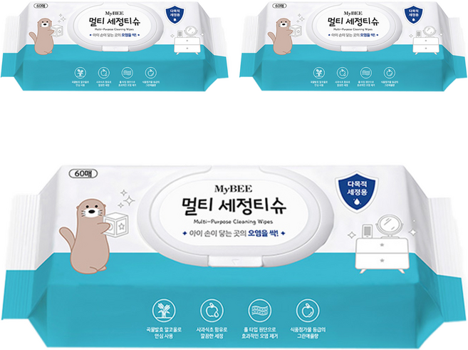마이비 멀티 세정티슈, 3개
