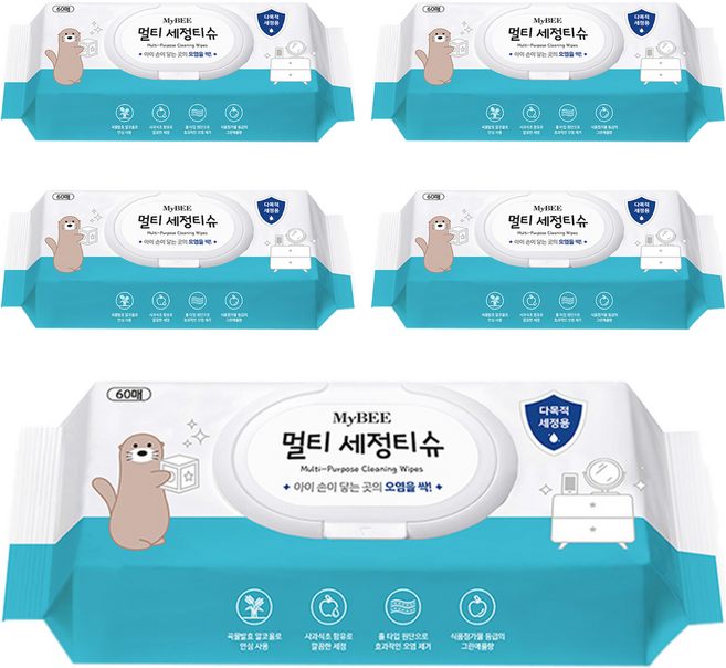 마이비 멀티 세정티슈, 5개