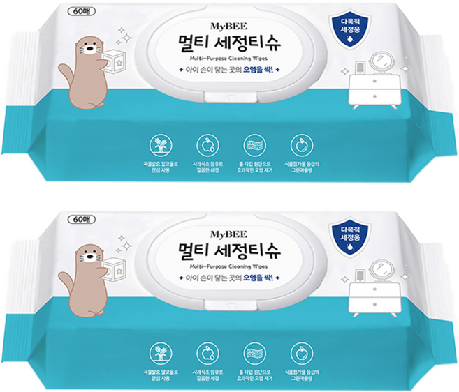 마이비 멀티 세정티슈, 2개