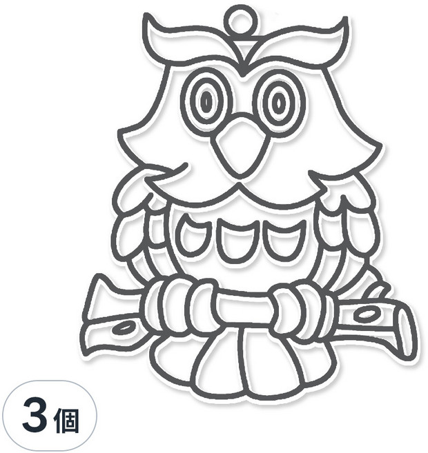 AMOS 阿摩司 壓克力模型版 小(7 x 7cm), 黑色, 3個