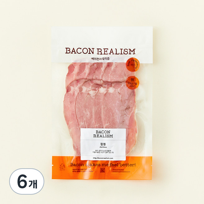 베이컨리얼리즘 잠봉, 150g, 6개