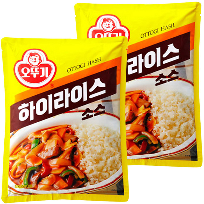 오뚜기 하이라이스 소스, 1kg, 2개