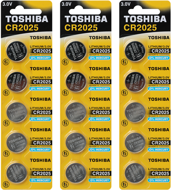 도시바 리튬 코인건전지 CR2025, 3개, 5개입