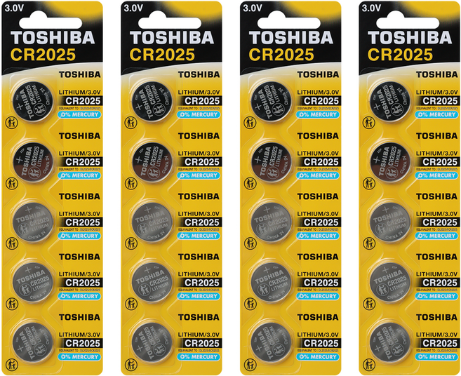 도시바 코인건전지 CR2025, 4개, 5개입