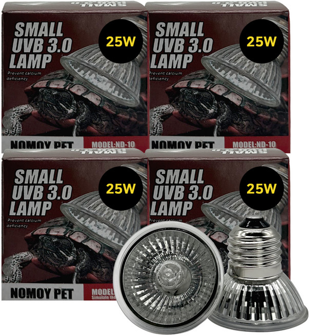 노모이펫 ND-10 UVA UVB 히팅 램프 3.0 25W, 4개