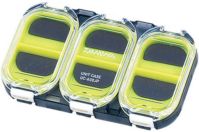 DAIWA 大和 零件盒 UC-300JP 磁鐵片, 1個, 黑色 + 黃色