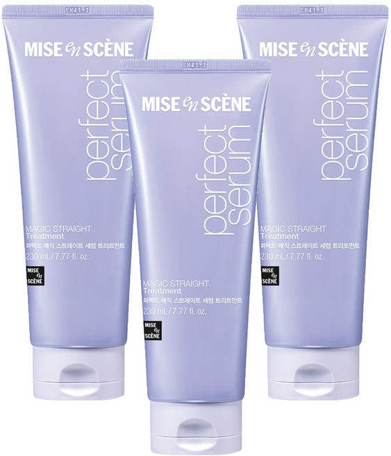 미쟝센 퍼펙트 매직 스트레이트 헤어 트리트먼트, 230ml, 3개