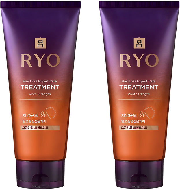려 자양윤모 9EX 탈모증상전문케어 모근강화 헤어트리트먼트, 330ml, 2개