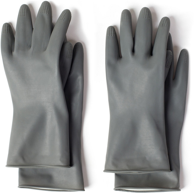 JAJU 자주 쓰는 손목 고무장갑 양손착용 세트 23cm, 그레이, FREE(one size), 2세트