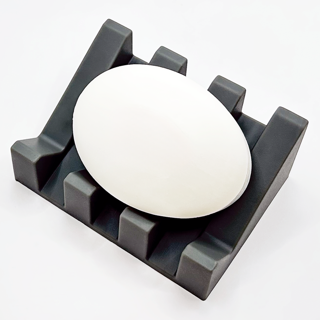 바코젤 논슬립 실리콘 비누받침, 그레이, 1개