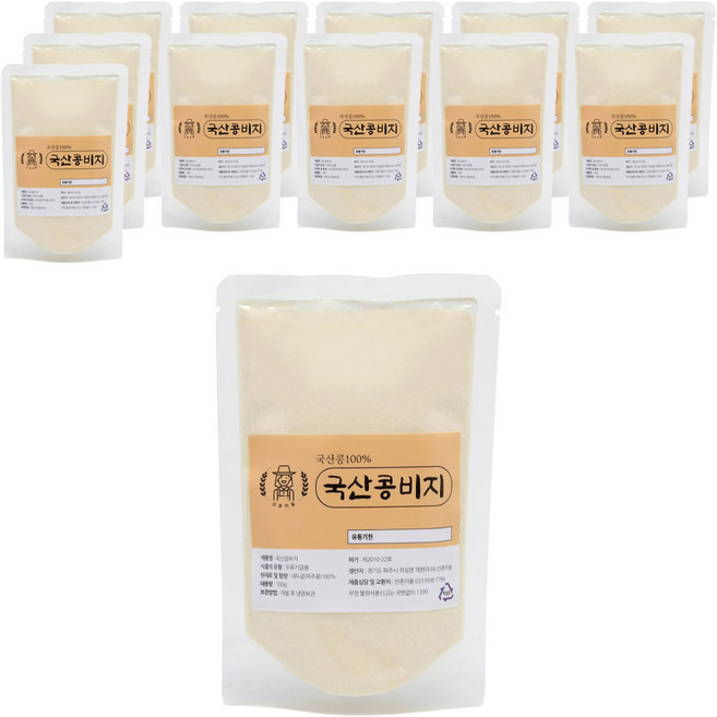 산촌마을 국산 콩비지 분말, 100g, 12개