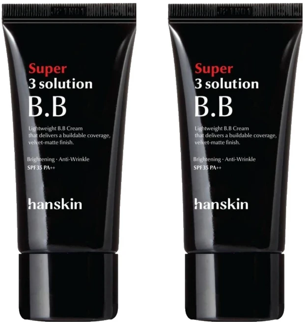 한스킨 수퍼 쓰리 솔루션 비비크림 SPF35 PA++, 30ml, 2개 - 쿠팡