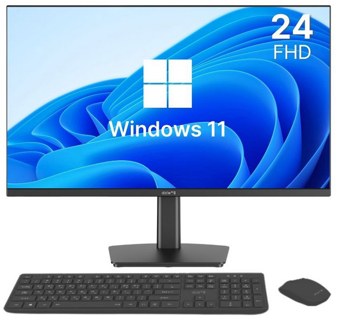 디클 2025 올인원 PC 셀러론 인텔11세대, 블랙, 16GB, 256GB, WIN11 Home, CUP-A24S