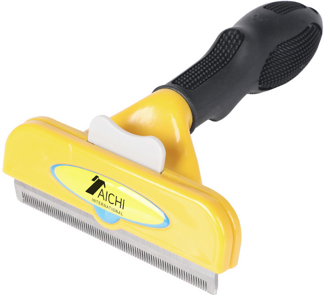 아이치 반려동물 엉킨털 제거 빗 L AI-BRC02, 옐로우, 1개