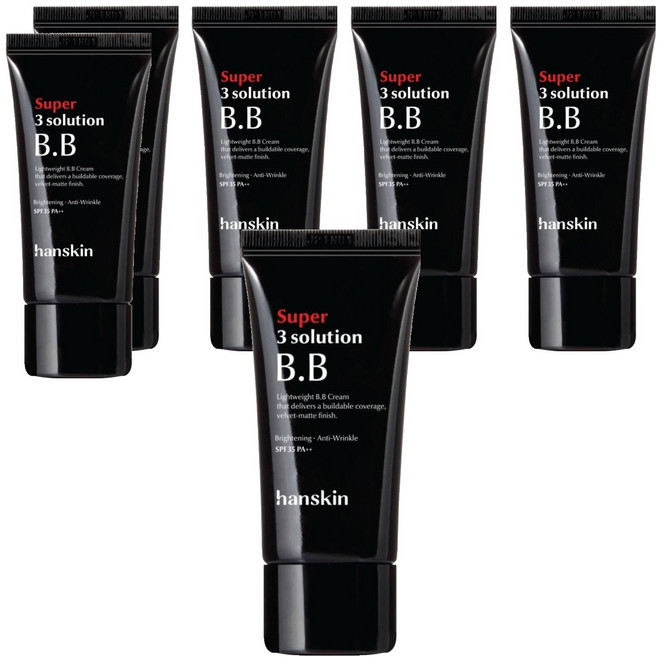 한스킨 수퍼 쓰리 솔루션 비비크림 SPF35 PA++, 30ml, 6개