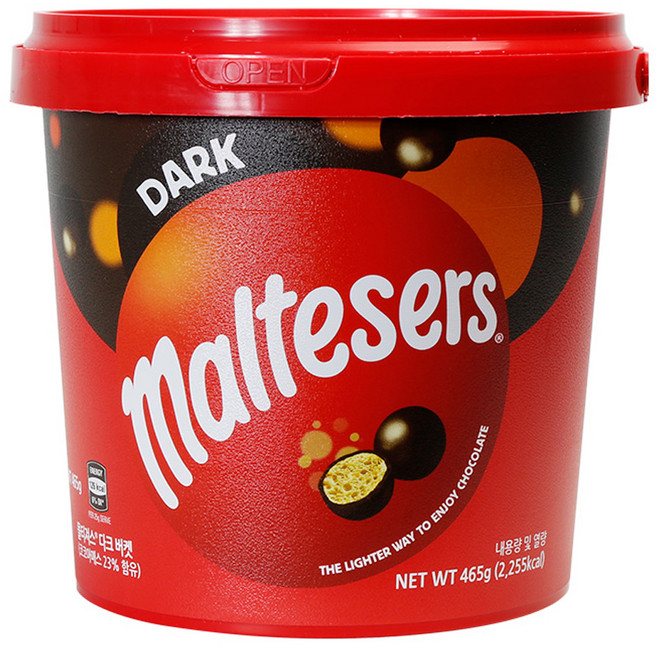 몰티져스 다크 버켓, 465g, 1개