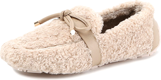 쁘띠제 여성용 뽀글이 리본 로퍼 0.5cm 아이브