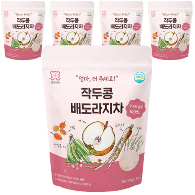달링베베 작두콩 배도라지차, 15g, 10개입, 5개