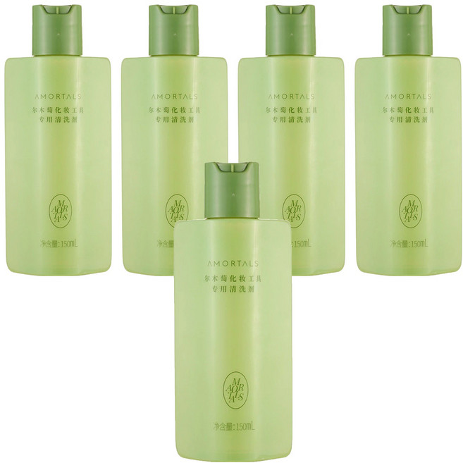 AMORTALS 爾木萄 粉撲刷具清潔液, 150ml, 5瓶