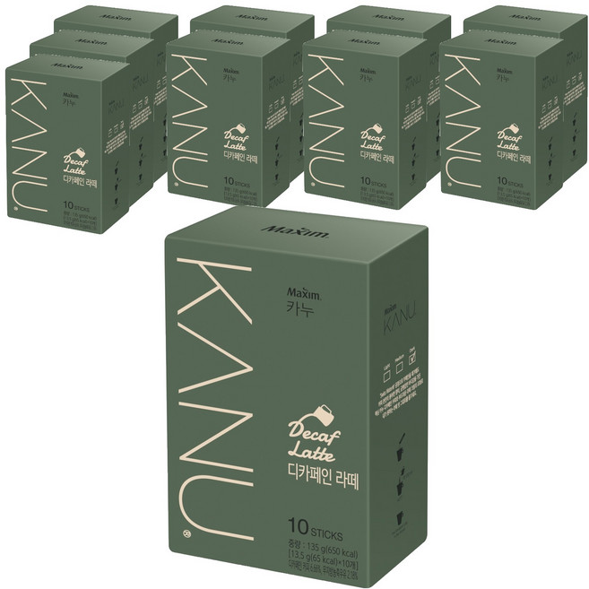 카누 디카페인 라떼, 13.5g, 10개입, 10개