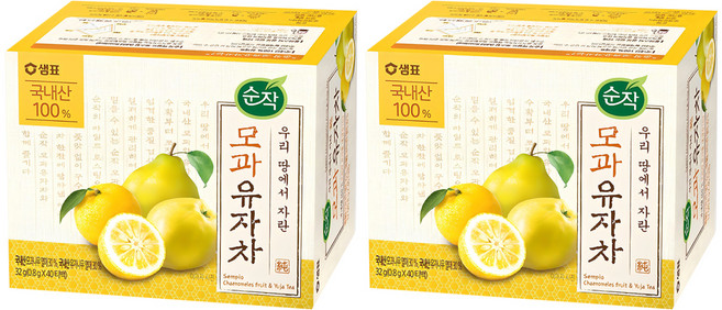 순작 모과 유자차 티백, 800mg, 40개입, 2개