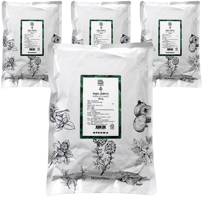 딜리셔스마켓 파슬리 후레이크, 200g, 4개