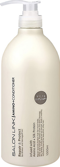 KUMANO 熊野油脂 沙龍級胺基酸潤髮乳 白色, 1L, 1瓶