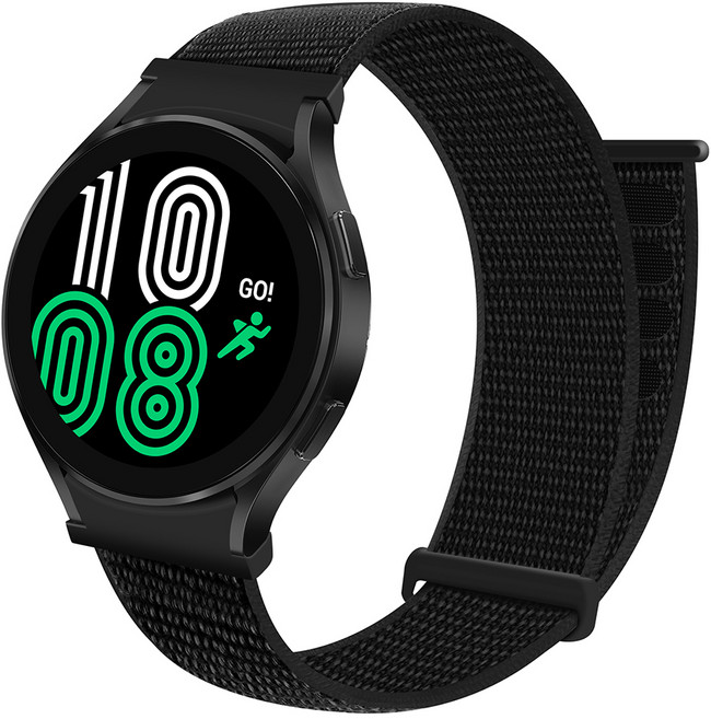 워치스탠다드 갤럭시워치 호환 스포츠 루프 스트랩, 블랙, 1개