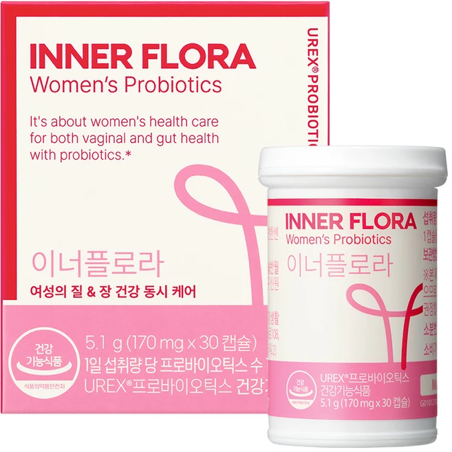 유한건강생활 이너플로라 UREX 프로바이오틱스 유산균, 30정, 1개 - 쿠팡