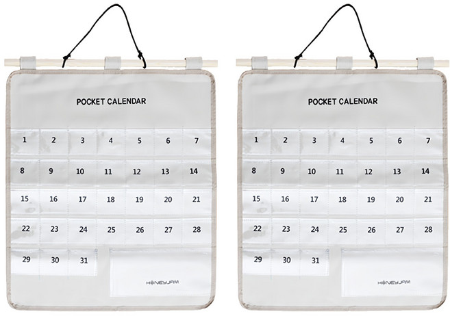 허니잼 생활비 용돈달력, 아이보리, 2개