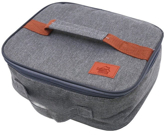 리드홈 프레쉬온 보냉백 도시락가방, 그레이, 1개