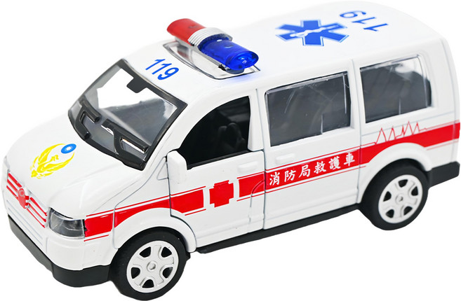 love color 樂彩森林 聲光迴力城市守衛隊, 救護車 白色, 1個