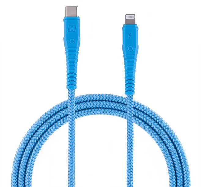 MOMAX Tough Link Lightning to Type-C 傳輸線DL33, 1.2m, 藍色, 1條