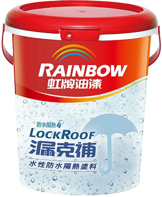 RAINBOW 虹牌油漆 424漏克補 水性防水隔熱塗料, 草綠色, 3.785L, 1桶