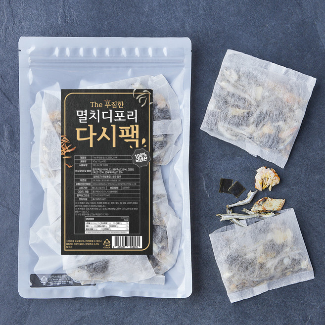 The푸짐한 국내산 멸치디포리 다시팩, 15g, 6개입, 1개