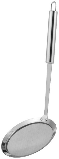 살림의기술 304 촘촘한 올스텐 거름망 불순물 분리 국자 실버, 1개