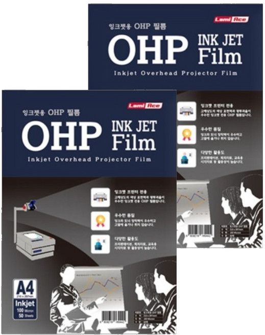 라미에이스 잉크젯용 100MIC OHP필름, A4, 100개입