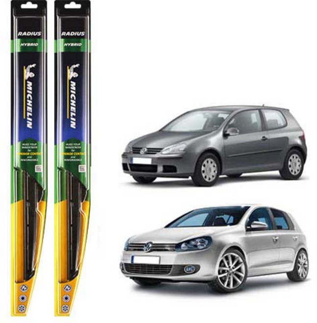 미쉐린 라디우스 하이브리드 와이퍼 2종 세트, 폭스바겐 골프 5세대 6세대 카리브올레