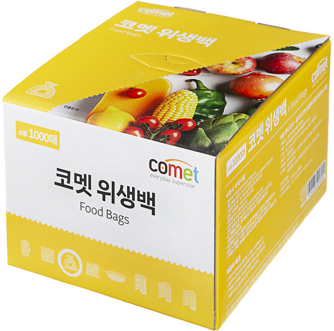 코멧 위생백, 소(S), 1000개입, 1개