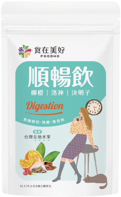 FOODHO 食在美好 順暢飲, 4.5g, 10包, 1袋