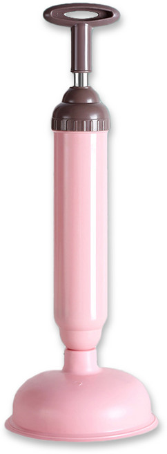 모던모어 가정용 펌핑식 변기 뚫어뻥, 핑크