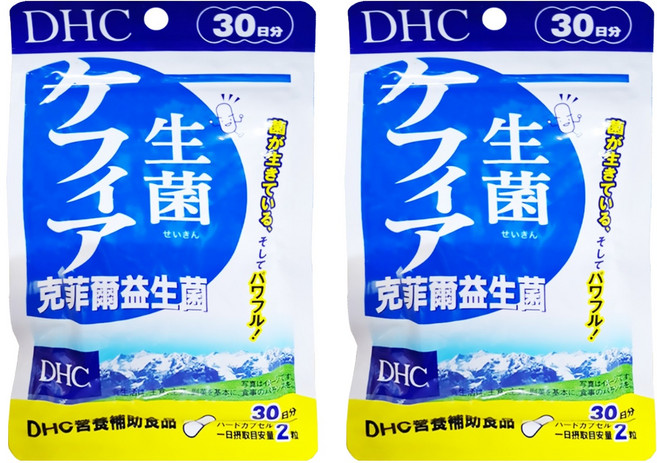 DHC 台灣公司貨 克菲爾益生菌 30日份, 60顆, 368mg, 2袋