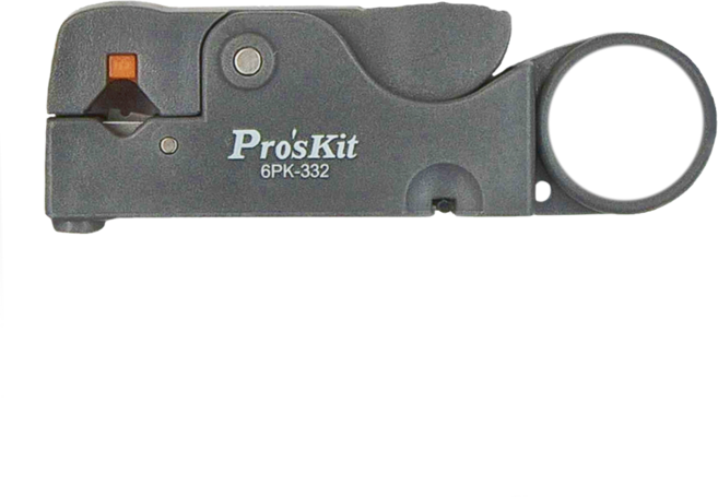 Pro'sKit 寶工 旋轉式雙刀調距同軸剝線器 6PK-332, 1支