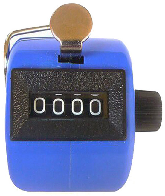 Dr.AV 聖岡科技 輕巧型計數器, 藍色 + 黑色, 1個