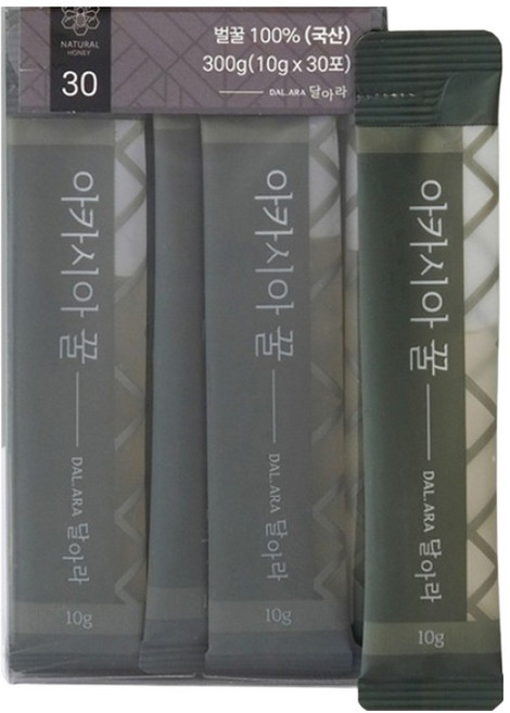 달아라 국내산 아카시아 꿀 10g, 30회분, 1개