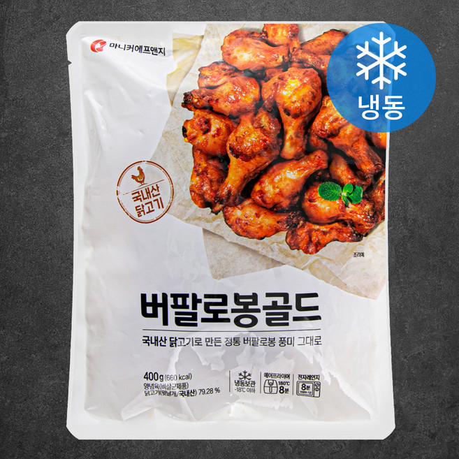 마니커에프앤지 버팔로봉골드 (냉동), 400g, 1개