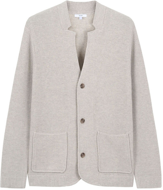 바쏘 남성용 울 블렌드 자켓형 가디건 BSX3WA25A